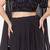 Embroidered Semi-Stitched Lehenga & Unstitched Blouse With Dupatta