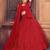 Embroidered Thread Work Semi-Stitched Lehenga & Unstitched Blouse With Dupatta