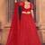Embroidered Thread Work Semi-Stitched Lehenga & Unstitched Blouse With Dupatta