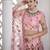 Embroidered Thread Work Semi-Stitched Lehenga & Unstitched Blouse With Dupatta