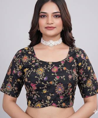 Designer embroidered viscose blouse for saree 1