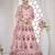 Embroidered Thread Work Semi-Stitched Lehenga & Unstitched Blouse With Dupatta