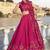 Printed Semi-Stitched Lehenga & Unstitched Blouse With Dupatta