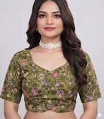 Wedding wear embroidered viscose blouse