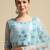 Embroidered Mirror Work Semi-Stitched Lehenga & Unstitched Blouse With Dupatta