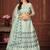 Embroidered Thread Work Semi-Stitched Lehenga & Unstitched Blouse With Dupatta