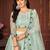 Embroidered Thread Work Semi-Stitched Lehenga & Unstitched Blouse With Dupatta