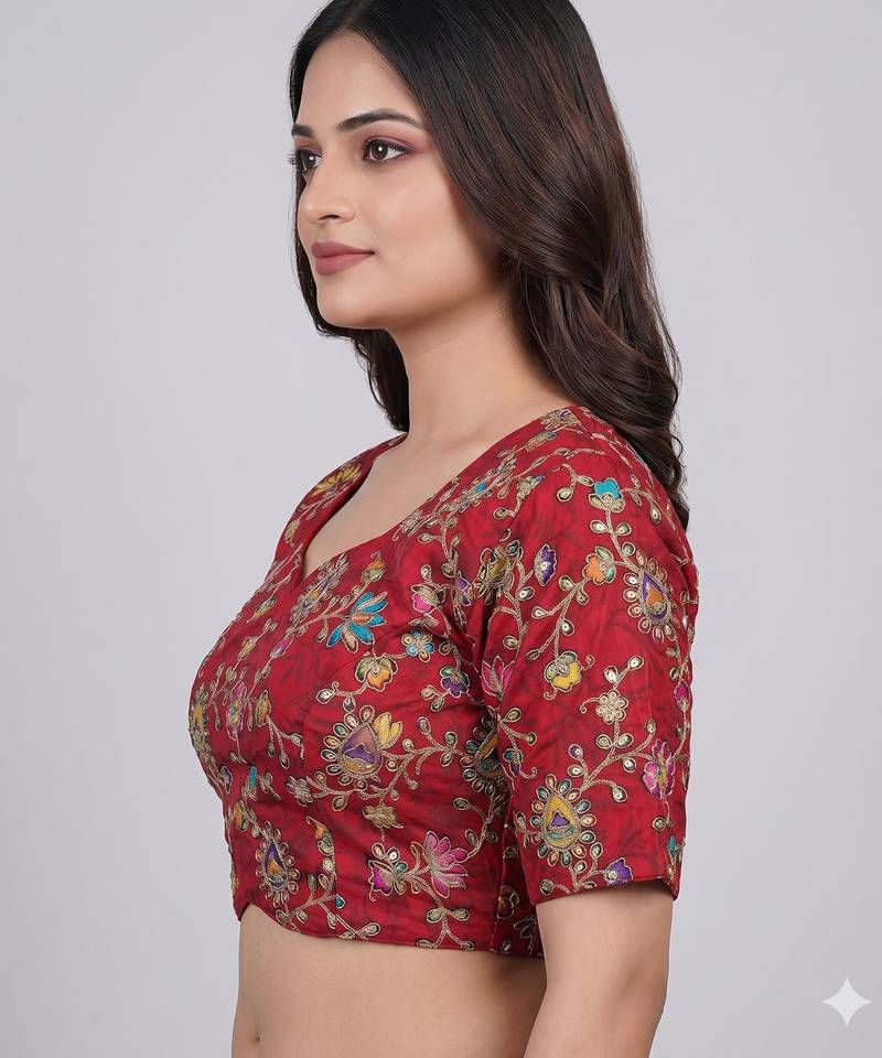Padded designer blouse for saree & lehenga