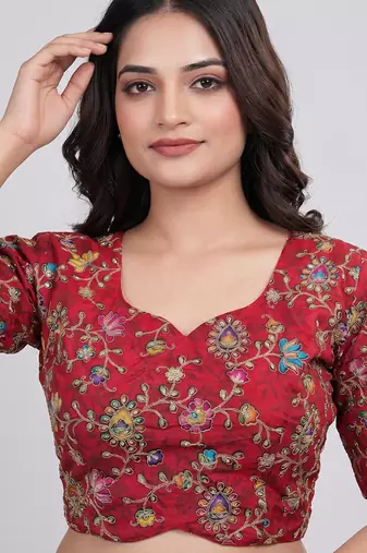 Padded designer blouse for saree & lehenga
