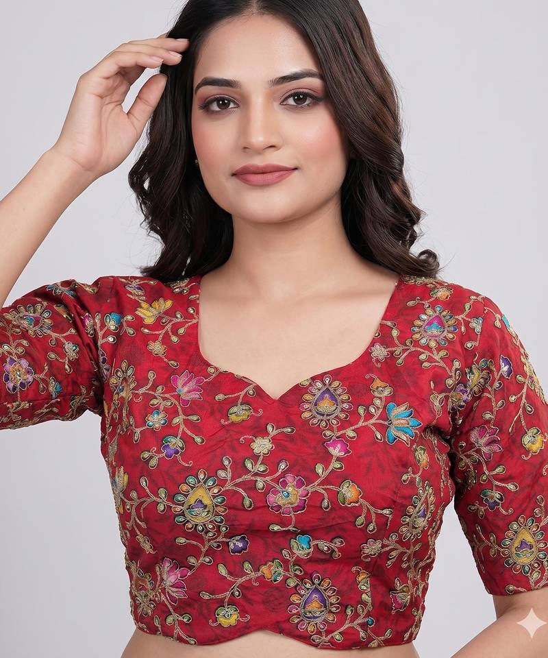 Padded designer blouse for saree & lehenga