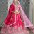 Embroidered Thread Work Semi-Stitched Lehenga & Blouse With Dupatta