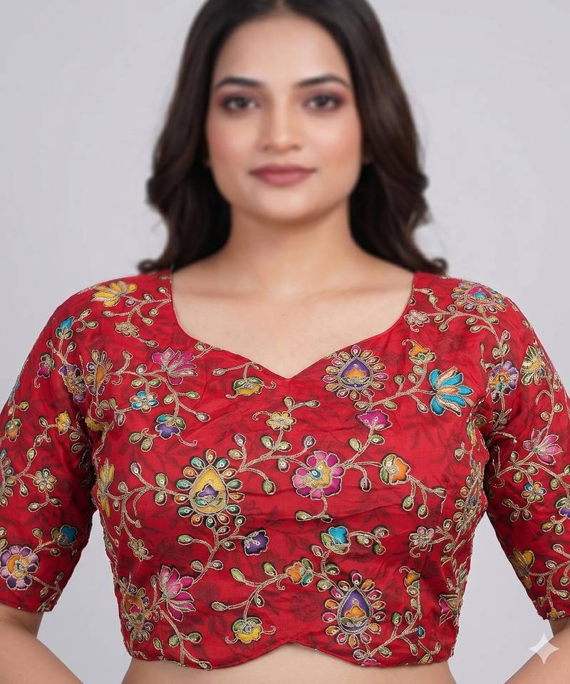 Padded designer blouse for saree & lehenga
