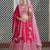 Embroidered Thread Work Semi-Stitched Lehenga & Blouse With Dupatta