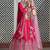 Embroidered Thread Work Semi-Stitched Lehenga & Blouse With Dupatta