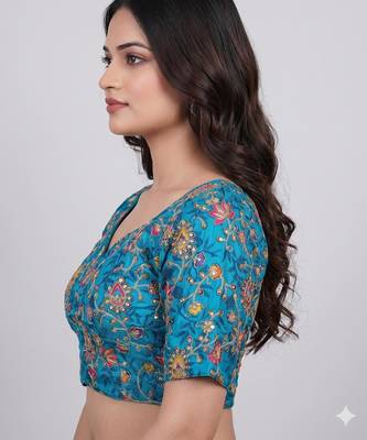 Ethnic embroidered blouse for women 2