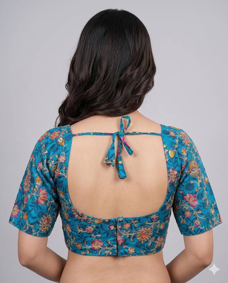 Ethnic embroidered blouse for women