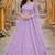 Embroidered Thread Work Semi-Stitched Lehenga & Blouse With Dupatta