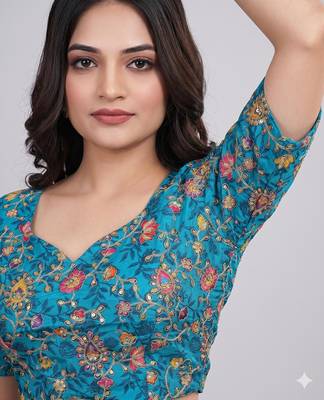 Ethnic embroidered blouse for women 5