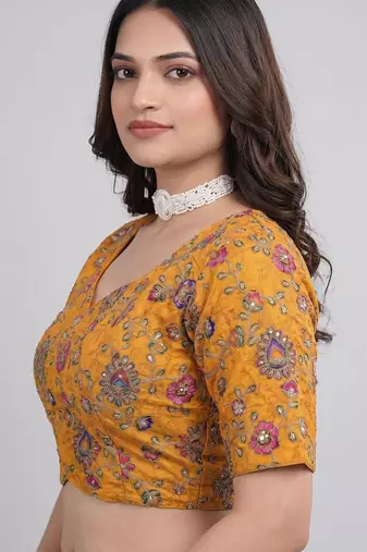 Festive wear sweetheart neck blouse
