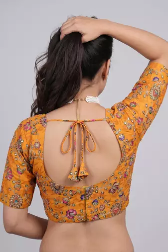 Festive wear sweetheart neck blouse