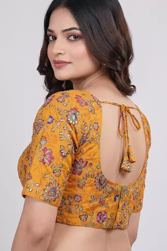 Festive wear sweetheart neck blouse