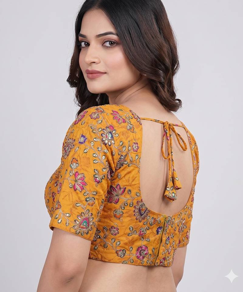 Festive wear sweetheart neck blouse