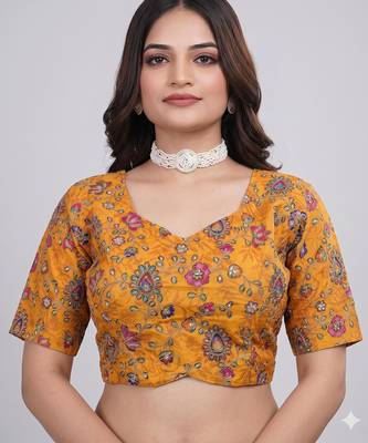 Festive wear sweetheart neck blouse 5