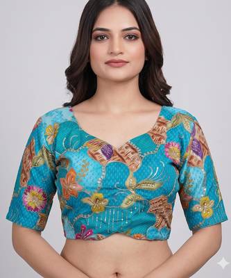 Ready to wear embroidered saree blouse 1