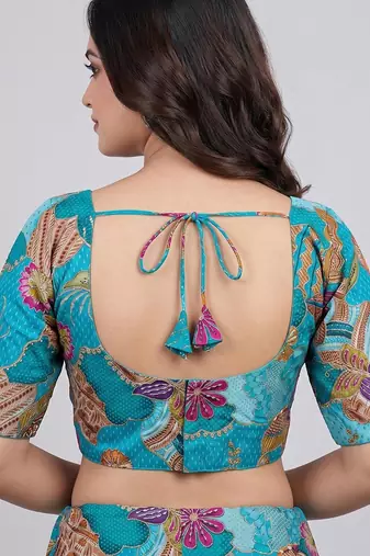 Ready to wear embroidered saree blouse