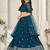 Embroidered Sequinned Semi-Stitched Lehenga & Unstitched Blouse With Dupatta