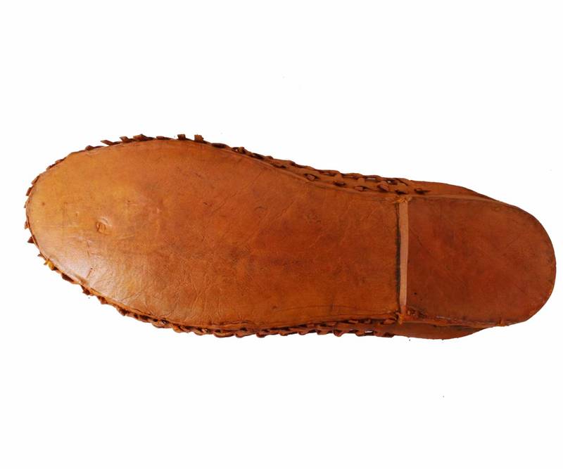 Stylish Orange Kolhapuri Women Mojari