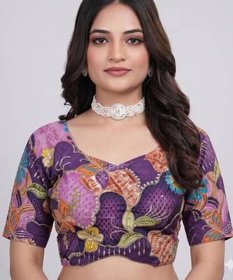 Premium viscose embroidered blouse 1