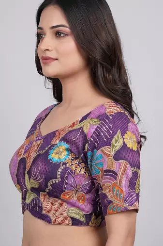Premium viscose embroidered blouse