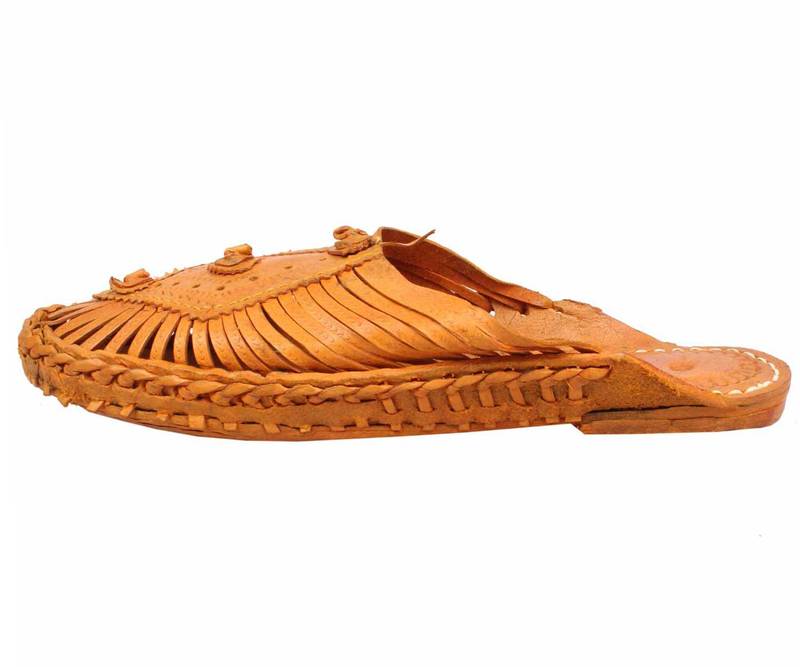 Stylish Orange Kolhapuri Women Mojari