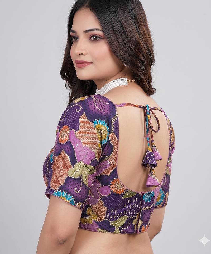 Premium viscose embroidered blouse
