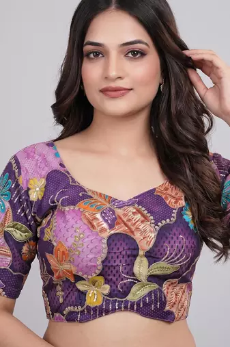Premium viscose embroidered blouse