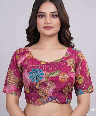 Traditional embroidered blouse for saree 1