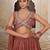 Embroidered Sequinned Semi-Stitched Lehenga & Unstitched Blouse With Dupatta