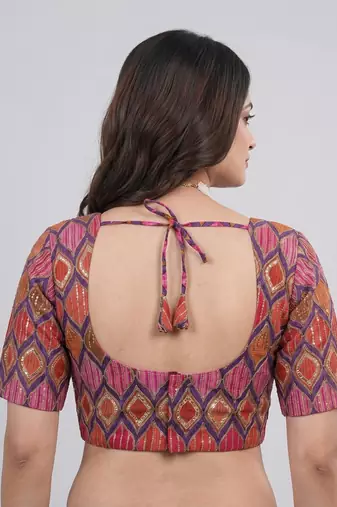 Stylish wedding special embroidered blouse