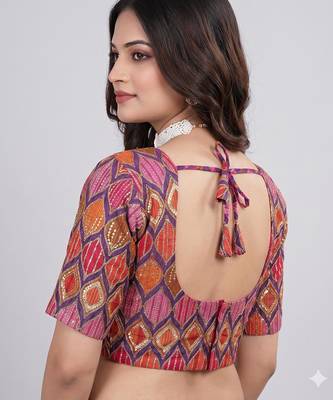 Stylish wedding special embroidered blouse 4