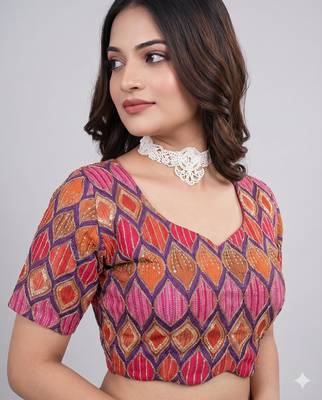 Stylish wedding special embroidered blouse 5