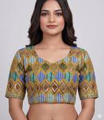 Party wear embroidered readymade blouse