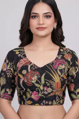 Latest designer saree blouse for women