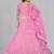 Embroidered Thread Work Semi-Stitched Net Lehenga & Blouse With Dupatta