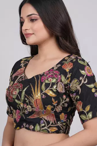 Latest designer saree blouse for women