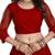 Embroidered Thread Work Net Semi-Stitched Lehenga & Blouse With Dupatta
