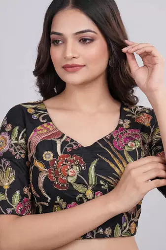 Latest designer saree blouse for women