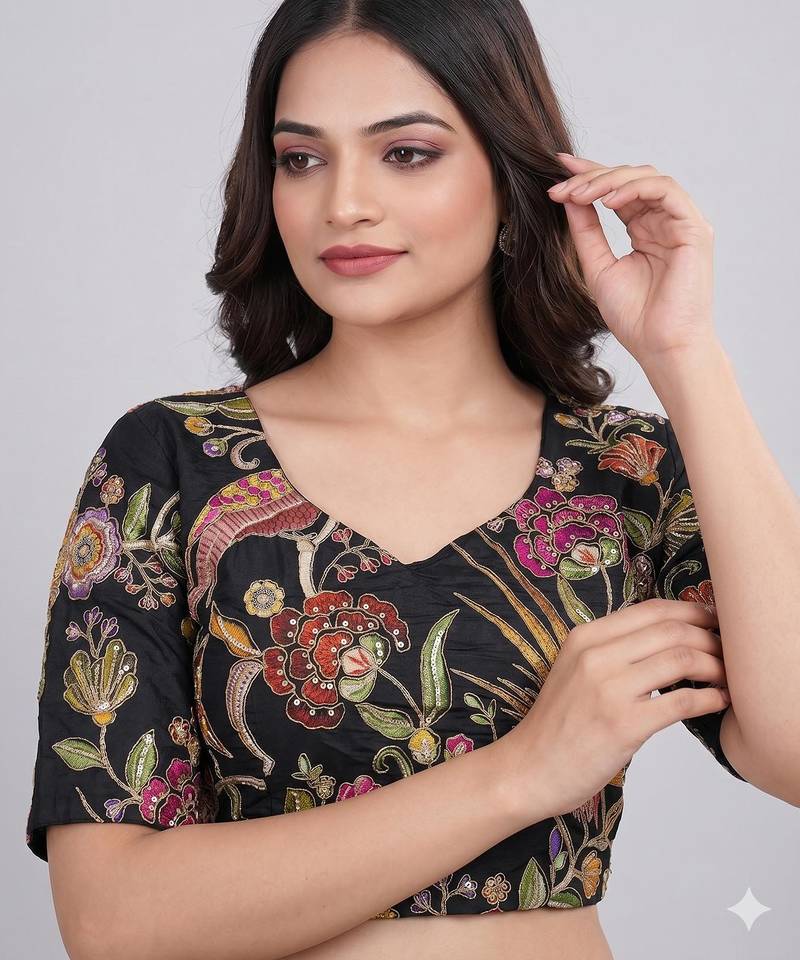 Latest designer saree blouse for women