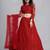 Embroidered Thread Work Semi-Stitched Net Lehenga & Blouse With Dupatta