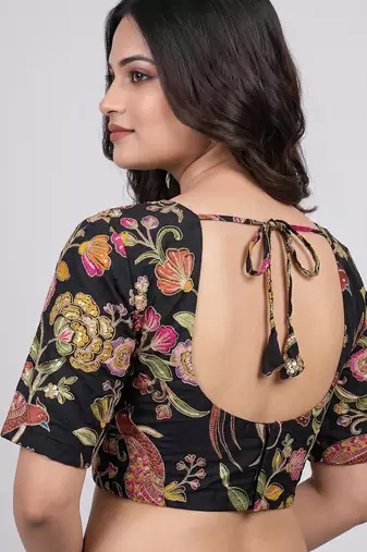 Latest designer saree blouse for women